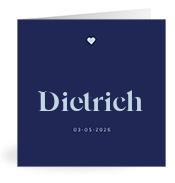 Geboortekaartje naam Dietrich j3
