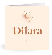 Geboortekaartje naam Dilara m1