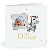 Geboortekaartje naam Dillen j2