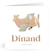 Geboortekaartje naam Dinand j1