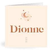 Geboortekaartje naam Dionne m1