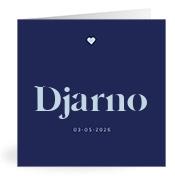 Geboortekaartje naam Djarno j3