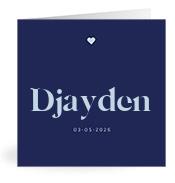 Geboortekaartje naam Djayden j3