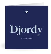 Geboortekaartje naam Djordy j3