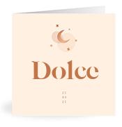 Geboortekaartje naam Dolce m1