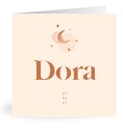 Geboortekaartje naam Dora m1