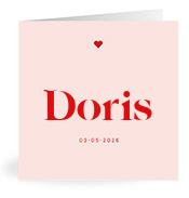 Geboortekaartje naam Doris m3