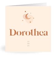 Geboortekaartje naam Dorothea m1