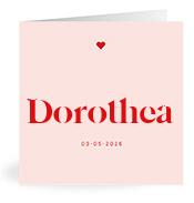 Geboortekaartje naam Dorothea m3