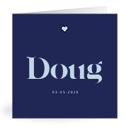 Geboortekaartje naam Doug j3