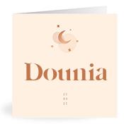 Geboortekaartje naam Dounia m1