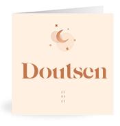 Geboortekaartje naam Doutsen m1
