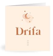 Geboortekaartje naam Drífa m1