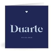 Geboortekaartje naam Duarte j3