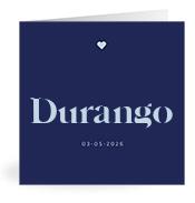Geboortekaartje naam Durango j3