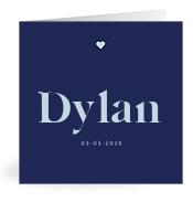 Geboortekaartje naam Dylan j3