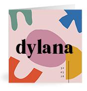 Geboortekaartje naam Dylana m2