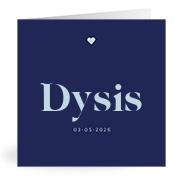 Geboortekaartje naam Dysis j3