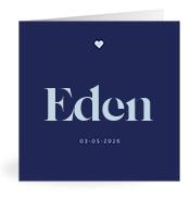 Geboortekaartje naam Eden j3