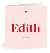 Geboortekaartje naam Edith m3
