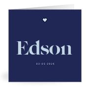 Geboortekaartje naam Edson j3