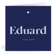 Geboortekaartje naam Eduard j3