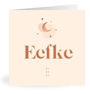 Geboortekaartje naam Eefke m1