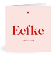 Geboortekaartje naam Eefke m3