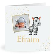Geboortekaartje naam Efraim j2