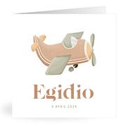 Geboortekaartje naam Egidio j1
