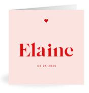 Geboortekaartje naam Elaine m3