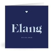Geboortekaartje naam Elang j3
