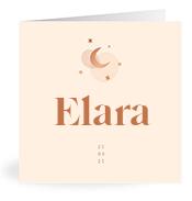 Geboortekaartje naam Elara m1