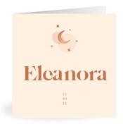 Geboortekaartje naam Eleanora m1