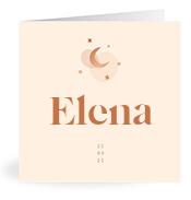 Geboortekaartje naam Elena m1