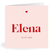 Geboortekaartje naam Elena m3