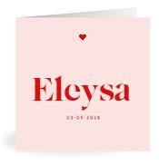 Geboortekaartje naam Eleysa m3