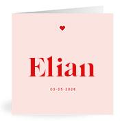 Geboortekaartje naam Elian m3