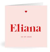 Geboortekaartje naam Eliana m3