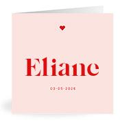 Geboortekaartje naam Eliane m3