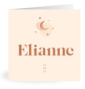 Geboortekaartje naam Elianne m1