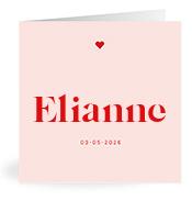 Geboortekaartje naam Elianne m3
