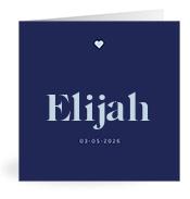 Geboortekaartje naam Elijah j3