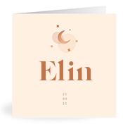 Geboortekaartje naam Elin m1