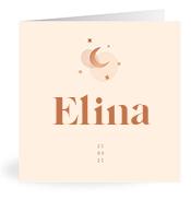 Geboortekaartje naam Elina m1