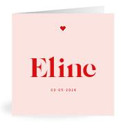 Geboortekaartje naam Eline m3