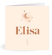 Geboortekaartje naam Elisa m1