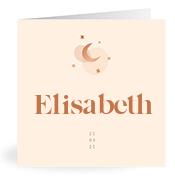 Geboortekaartje naam Elisabeth m1