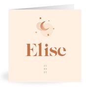 Geboortekaartje naam Elise m1