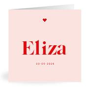 Geboortekaartje naam Eliza m3